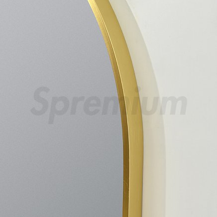 Gold Ultra-Thin Wall Mirror, Non-Illuminated, Oval 600×800mm