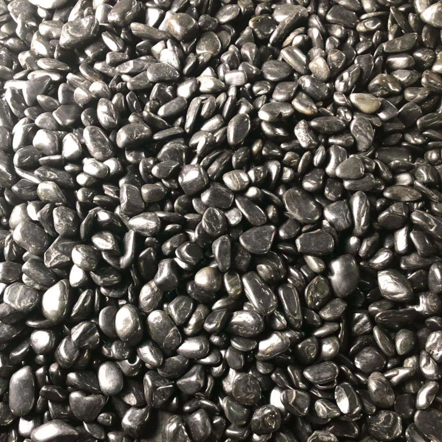 Hot Sale Garden Pathway or Walkway Black Cobble Pebble Stone Cheap Price