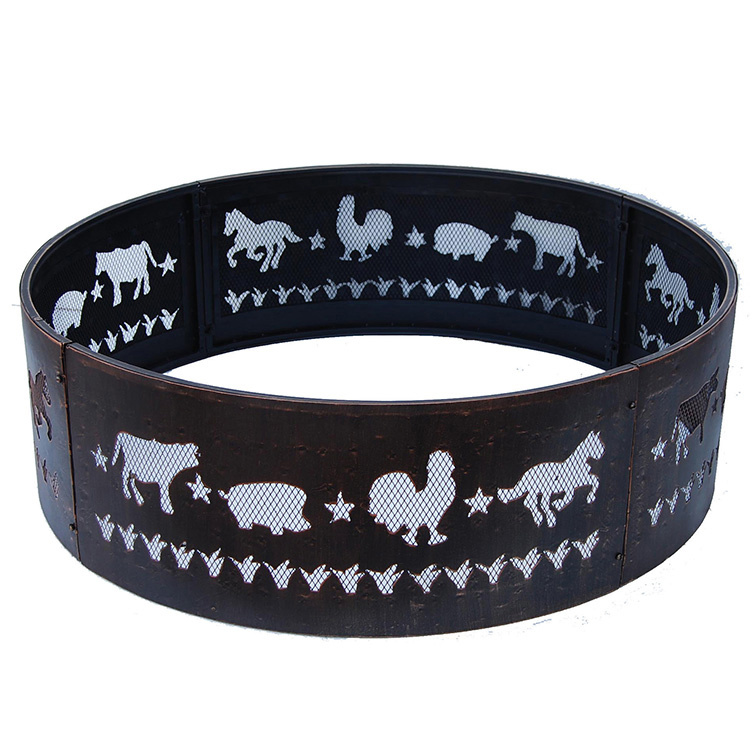 Steel Fire Pit 30inch/36inch Fire Ring for Outside