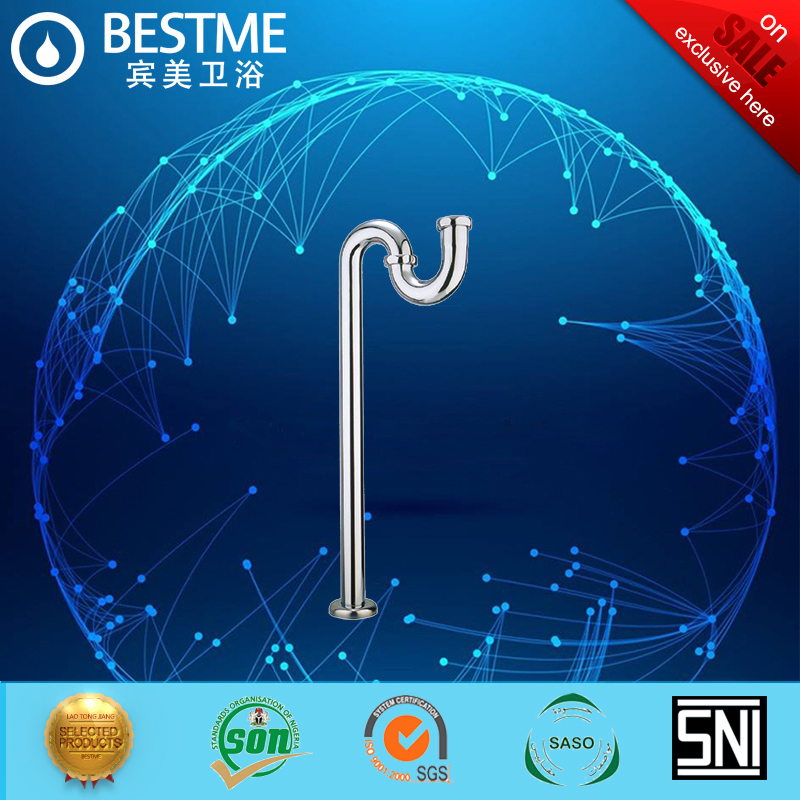 Сифон для раковины с переливом BF-D102, хром