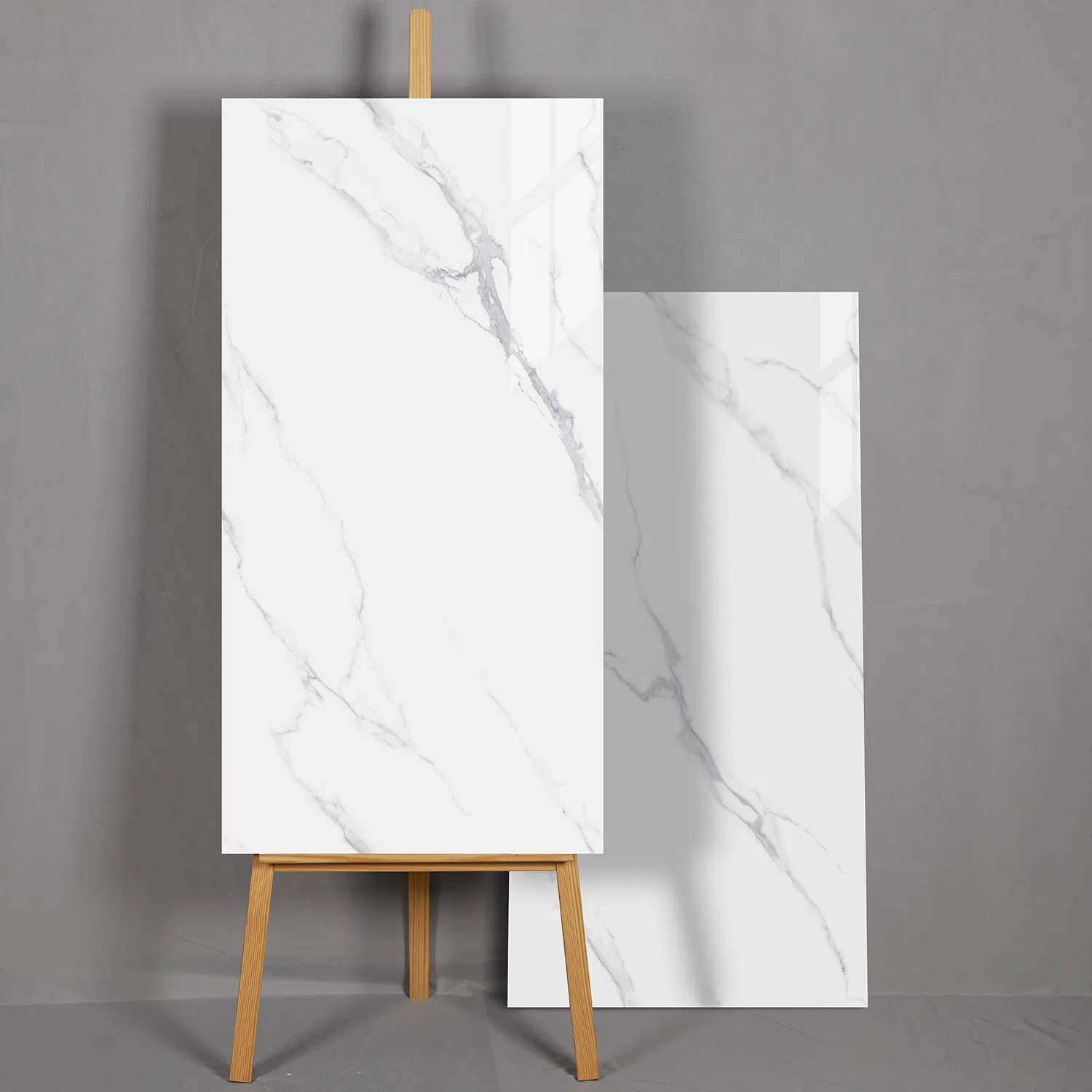Luxurious 600X1200mm Polished White Marble Tile for Interior Design