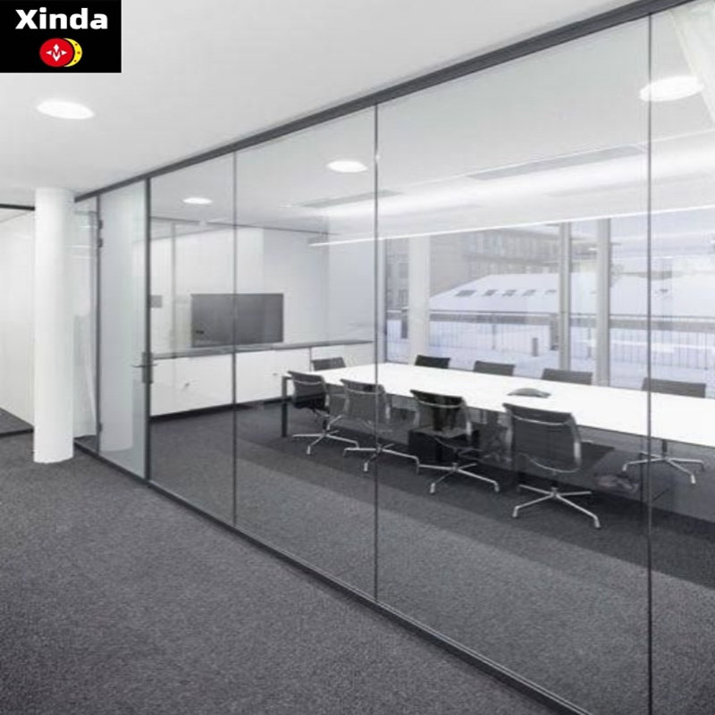 Office Glass Partition Wall Soundproof Safety Glass Door and Window