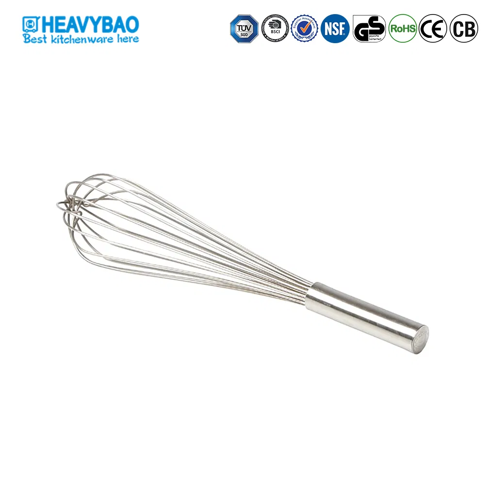 Heavybao High Quality Stainless Steel Rotary Egg Beater Rotating Semi-Automatic Egg Whisk