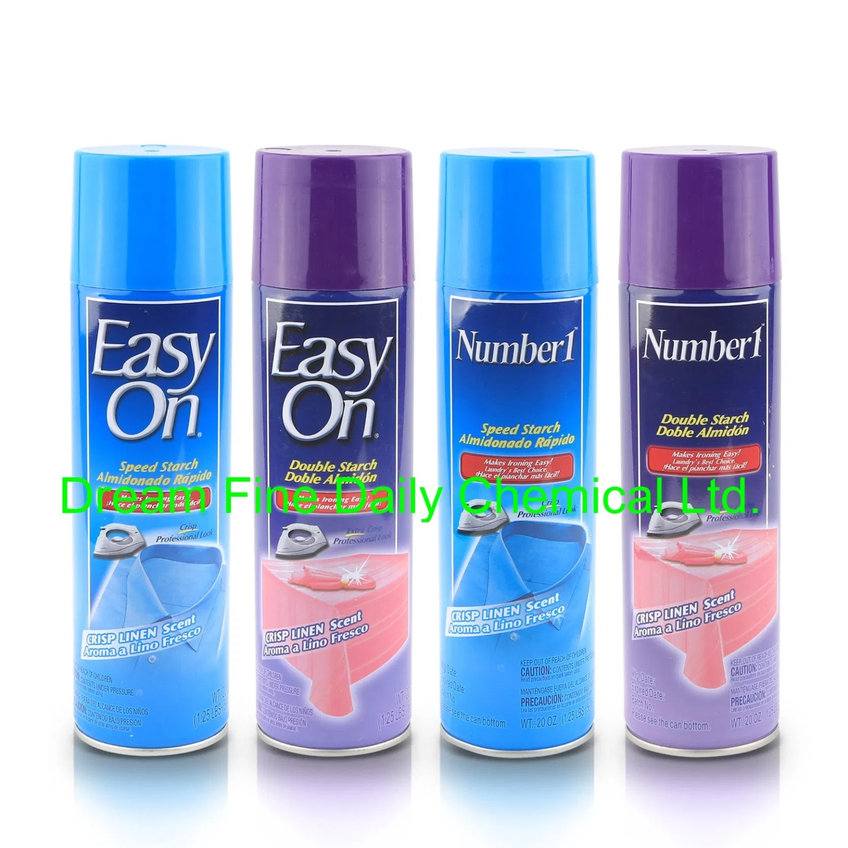 Easy on Double Starch Ironing Linen Crisp Spray Starch Long Lasting Wrinkle Releaser Spray
