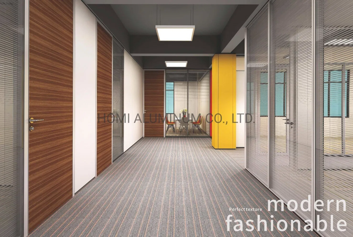 Steel-Aluminium Glass Partition