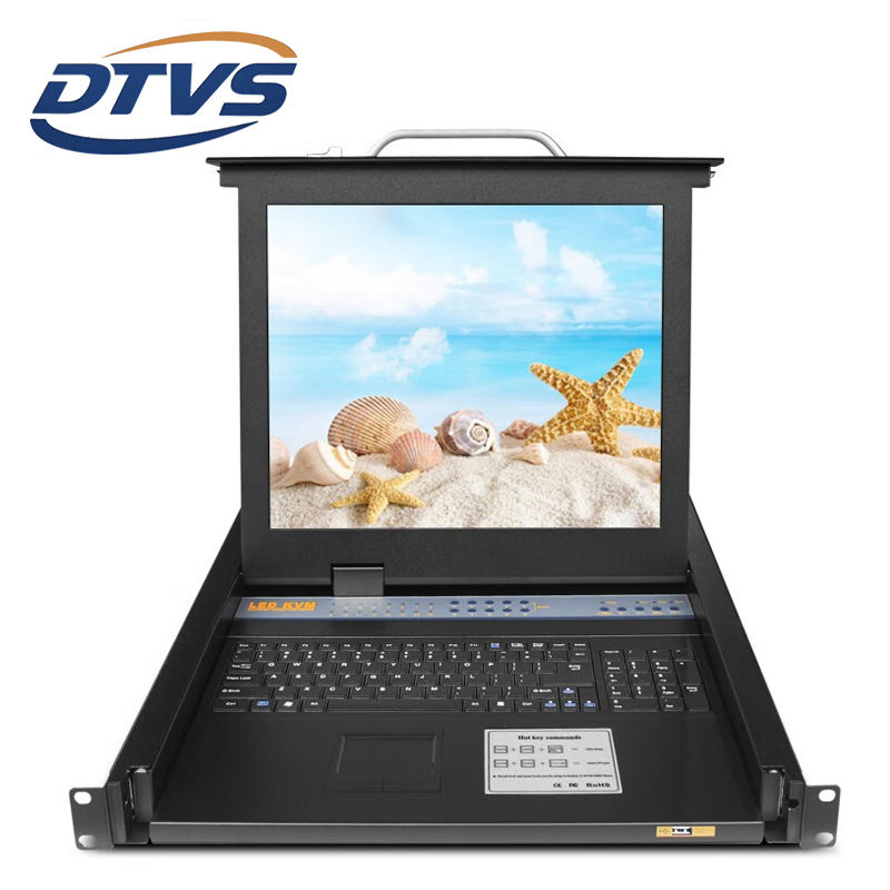 17-дюймовый KVM-коммутатор на 16 портов RJ45, 1U