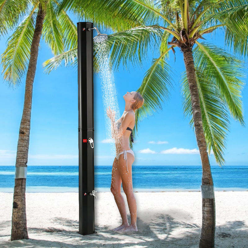 20L Large Capacity Outdoor Poolside Shower Column and Durable Outdoor Solar Shower Stand