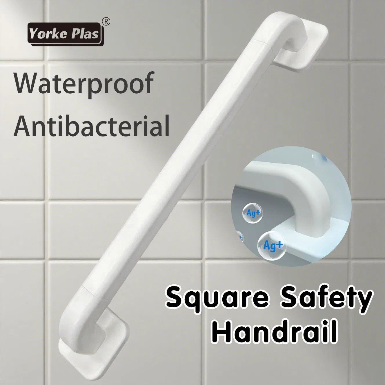 Square Handrail: Non-Deformable, Thickened Design & Easy Installation