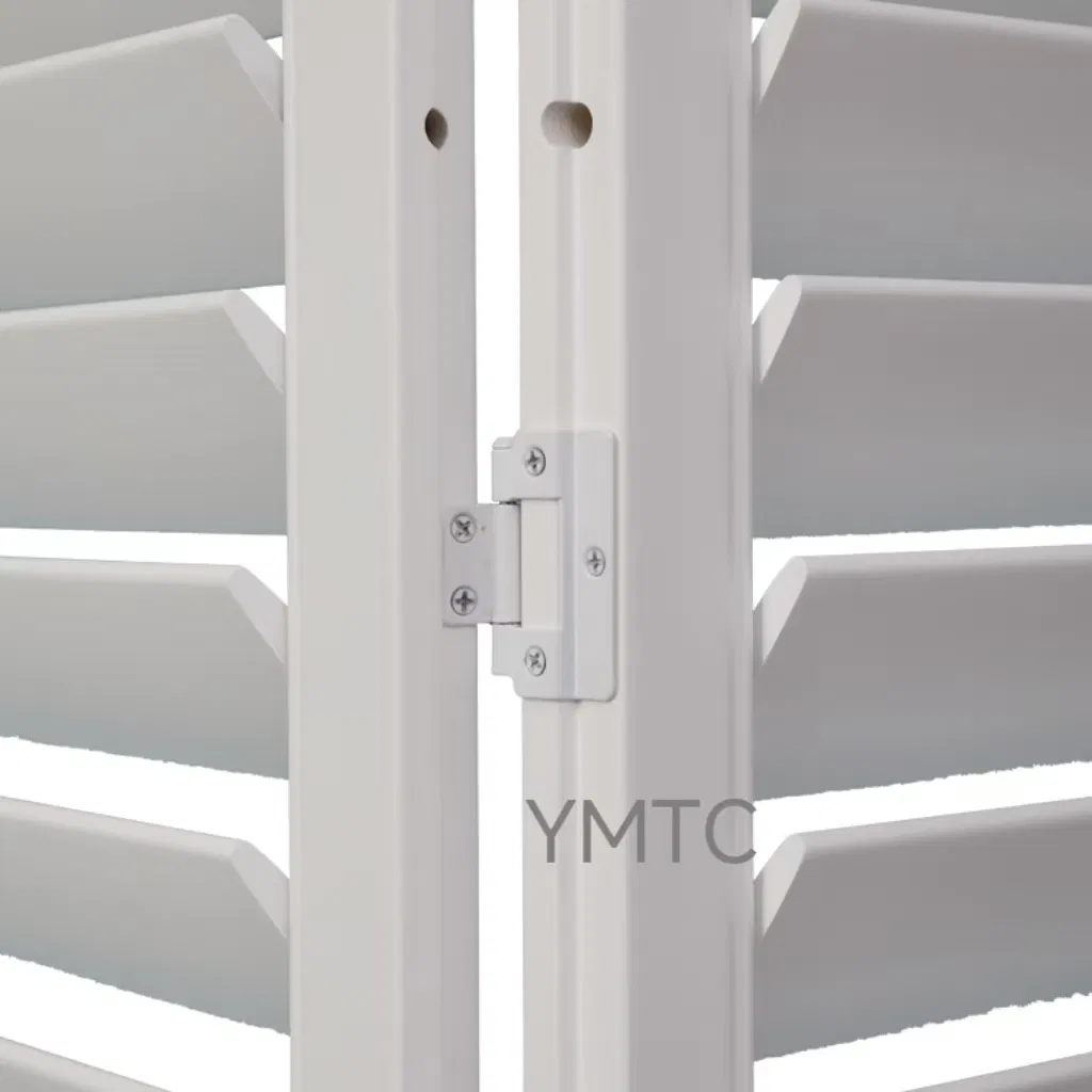 Made to Measure Paulownia Wood/Bass Wood/PVC White Painted Plantation Shutters for Home Decoration