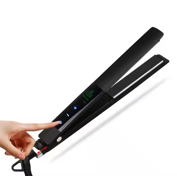 Professional 450 Degree Electroplated Plate Flat Touch Screen Smart Hair Straightener