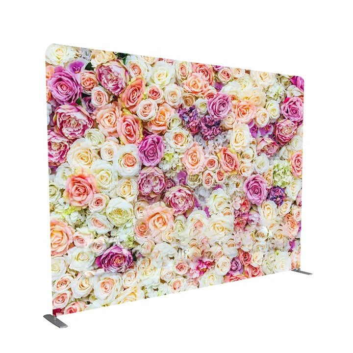 Portable and Reusable Tension Fabric Stage Backdrop Foldable Aluminum Frame