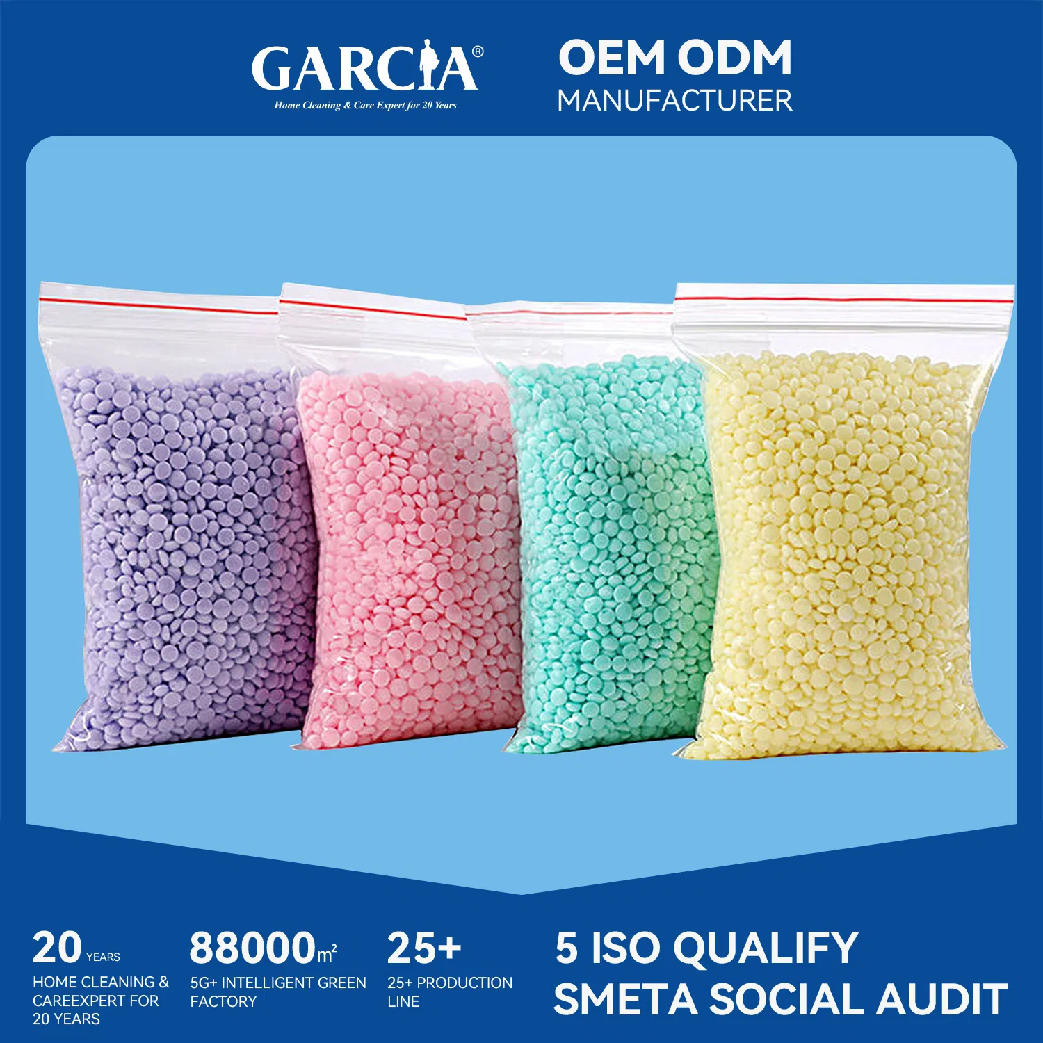 Garcia Diverse Aroma Booster Beads for Softening and Lasting Freshness