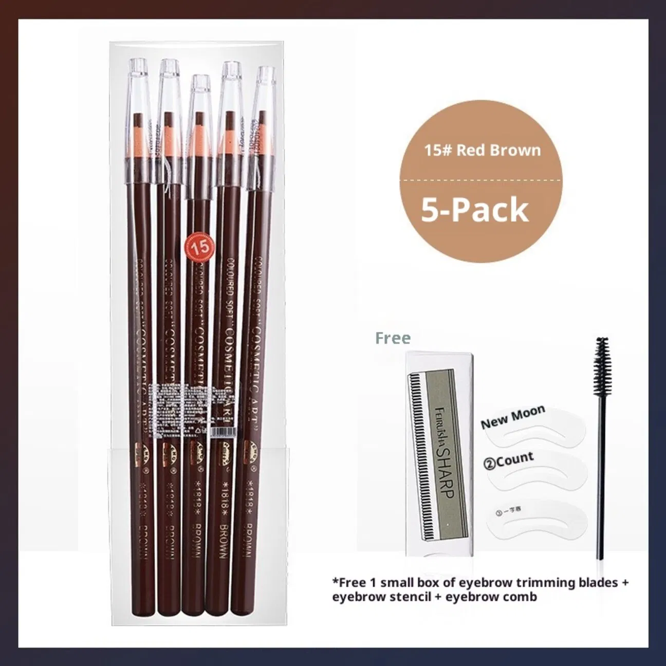 Professional Quality Eyebrow Pencil with All Day Smudge Proof Wear