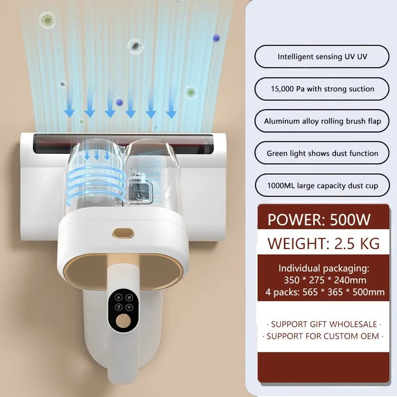 2025 Smart Handheld Ultraviolet Mite Eliminator Bed Vacuum Cleaner