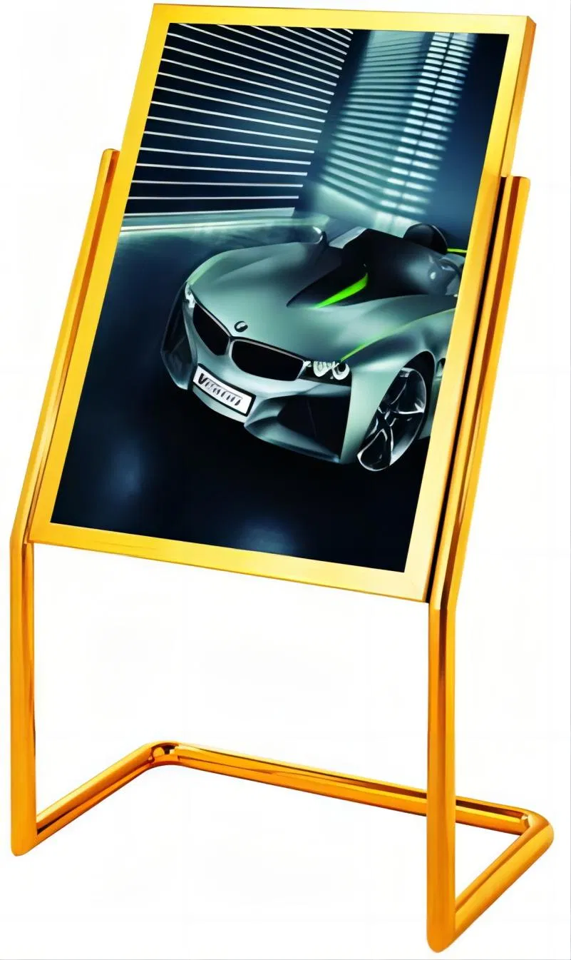Lobby L Style Sign Stand with Tantianium Color (ZP-13)