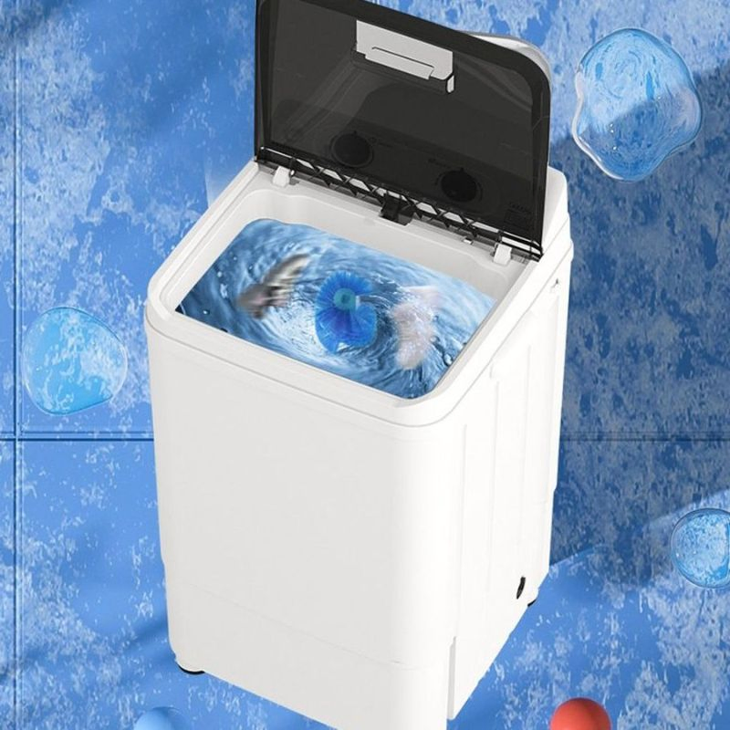 Portable Single Tub Semi Automatic Washing Machine Spin Washer Dryer