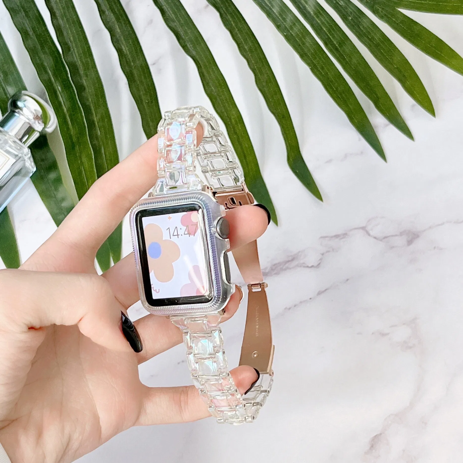 Colorful Strap Laser Glacier Small Waist Strap Apple Watch with S8/S9