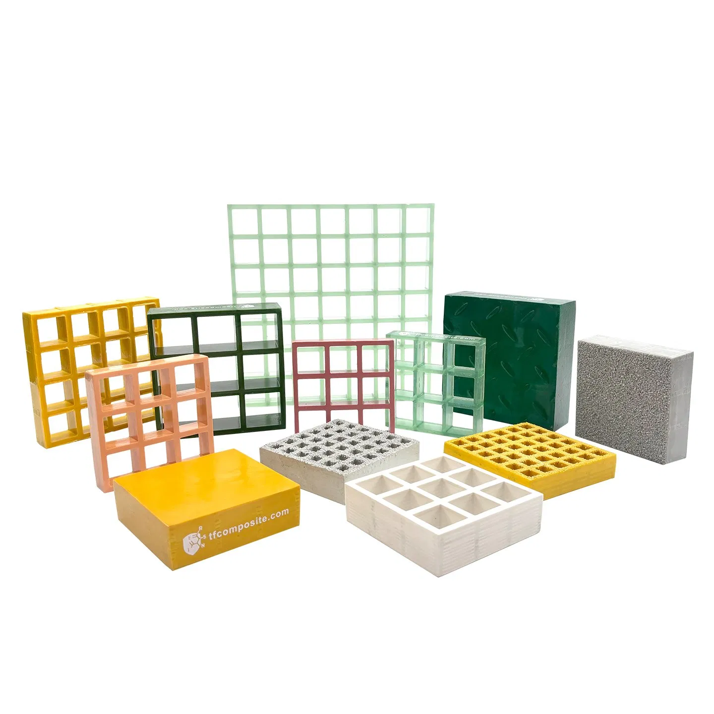 FRP Grating Molded Fiberglass Yellow 38mm