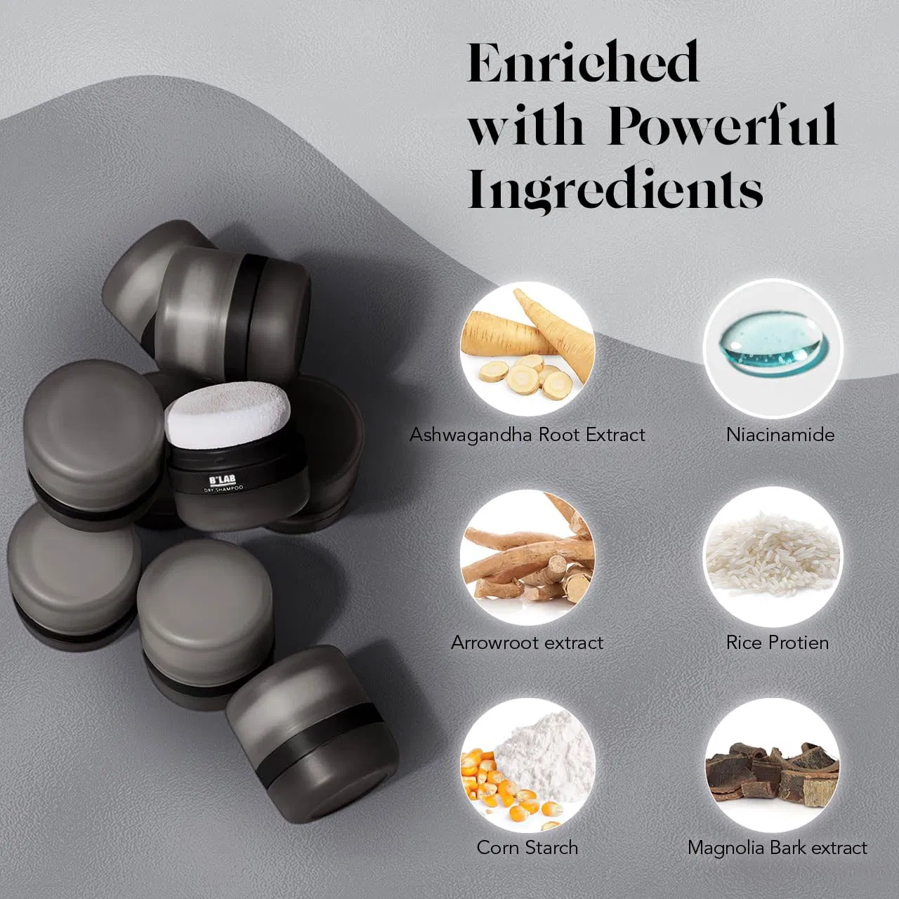 Custom Fluffy Hair Volume Powder Styling Rice Protein Texture Dry Hair Shampoo