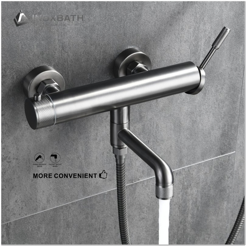 Stainless Steel Wall Faucet Bathtub Mounted Watermark Compliance