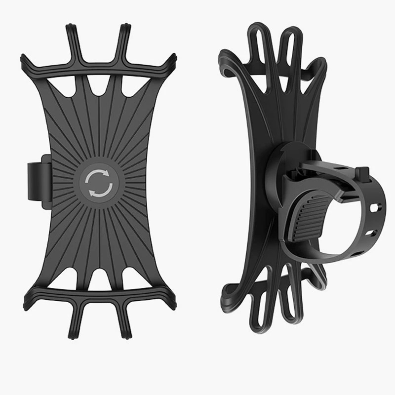 Universal 360 Degrees Rotation Silicone/Rubber Motorcycle/Bicycle Bike Phone/Mobilephone/Cellphone Holder/Mount