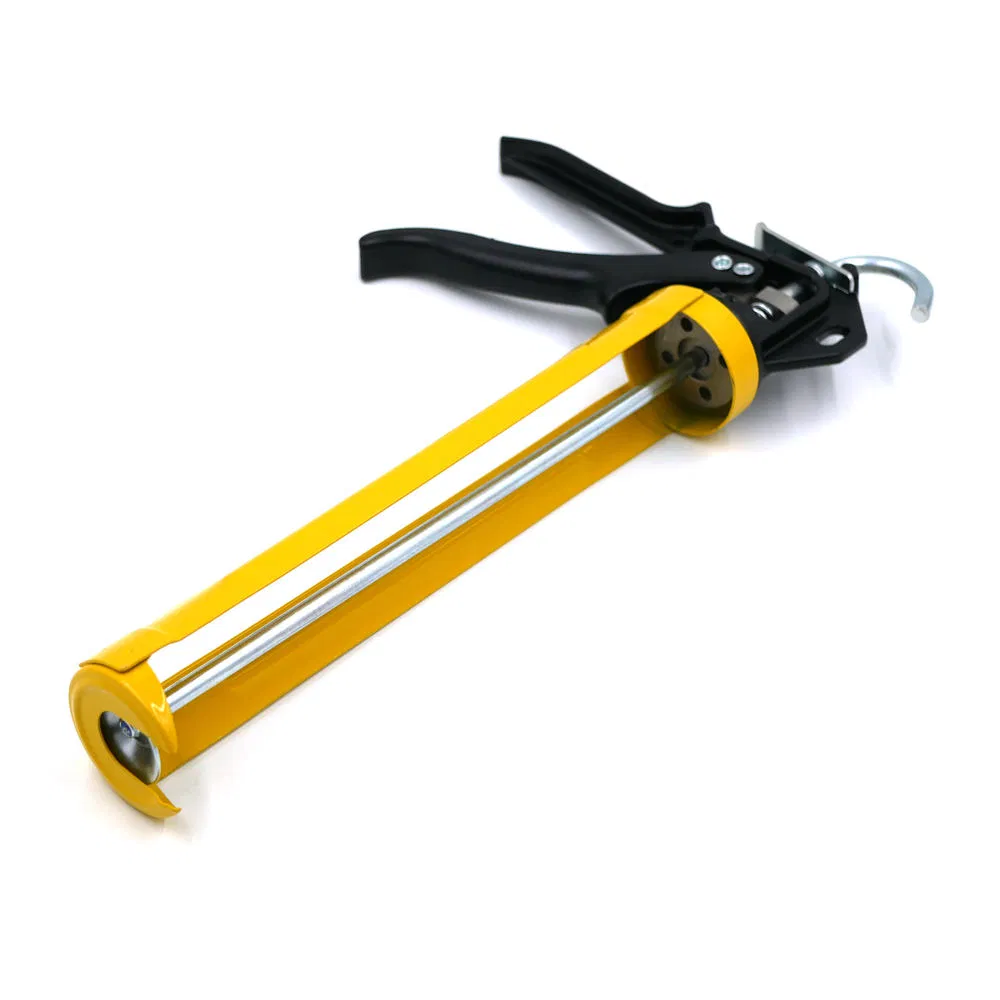 High Ratio 26: 1 Drip-Less 400ml Rotating Cradle Steel Skeleton Frame Caulking Gun