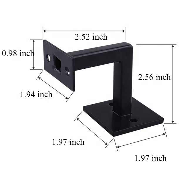 High Swivel Handrail Brackets for Staircase Stair Railing