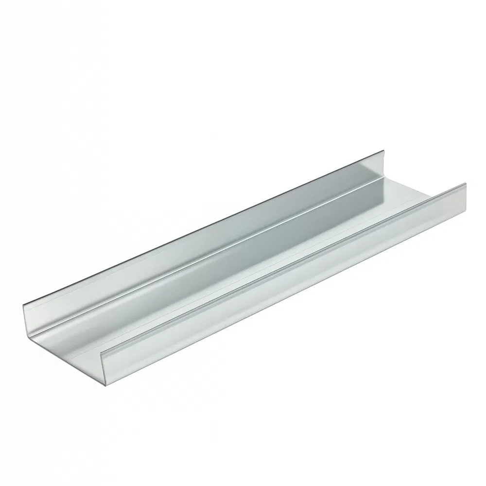 0.2-1.0mm Thickness Galvanized / Stainless Ceiling Grid Support Metal Stud Light Steel Keel U-Type Cross Channel