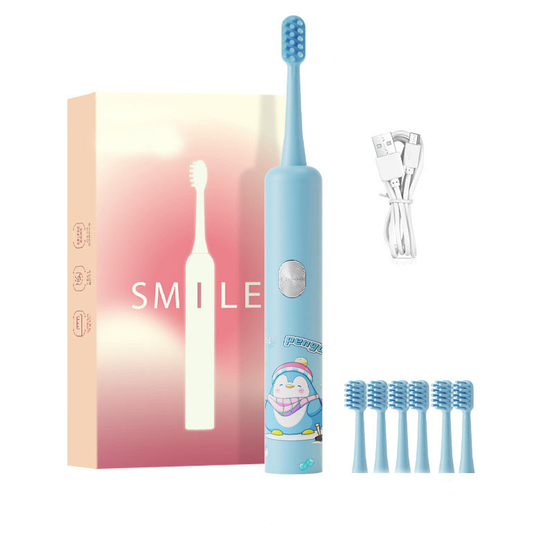 ATO Charging Soft Bristle Children Tooth Brush Waterproof Tooth Caring Electric Toothbrush