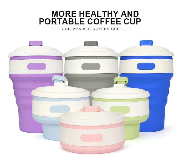 Складная силиконовая кружка и бутылка для воды, 350 мл