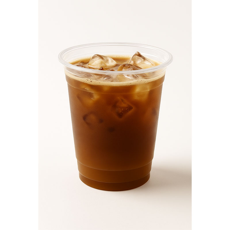 Одноразовый пластиковый стакан 10 унций с крышкой