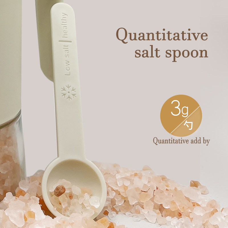 Kitchen Tools 350ml Kitchen Slat Spice Jar Shaker Bottle Glass Set with Measuring Spoon