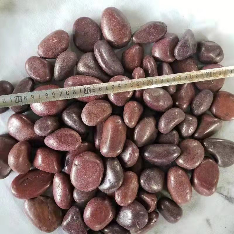 Nature Stone Red White Black Polished Pebble Stones for Garden and Landscaping