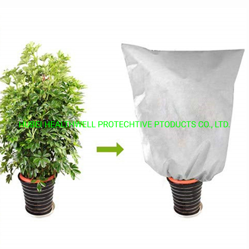 Non Woven Winter Anti Freeze Garden Frost Protection Drawstring Plant Cover