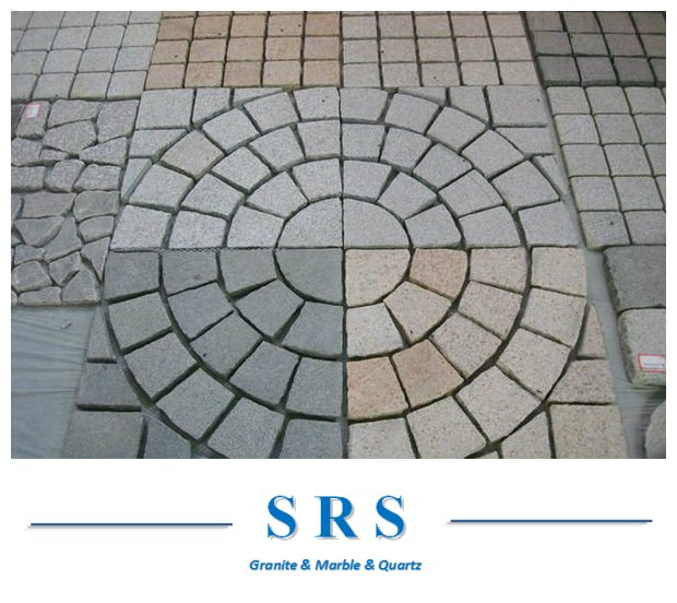 Grey/Black/Red/Yellow Granite Cube Stone for Landscaping/Garden/Outdoor