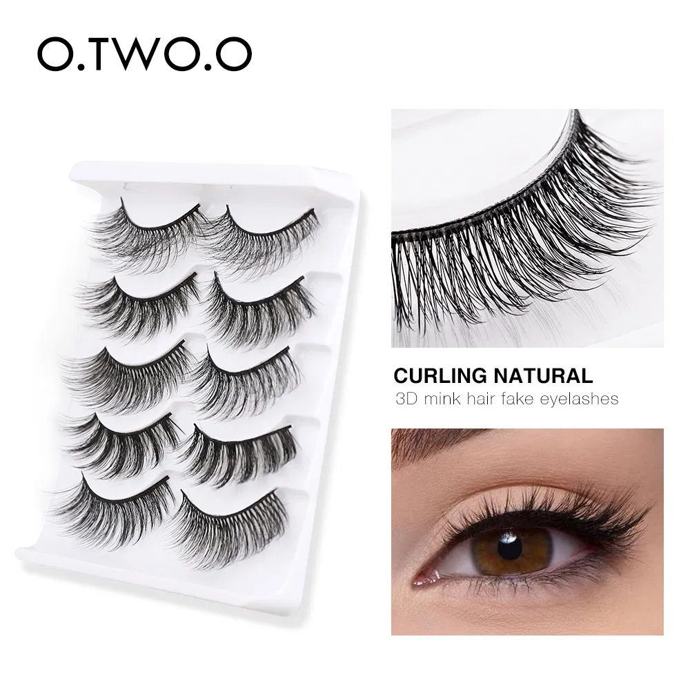 New Product 3D False Eyelashes 5 Pairs of Natural Curly Hair Thick Three-Dimensional Simulation Fake Eyelashes 3D-46