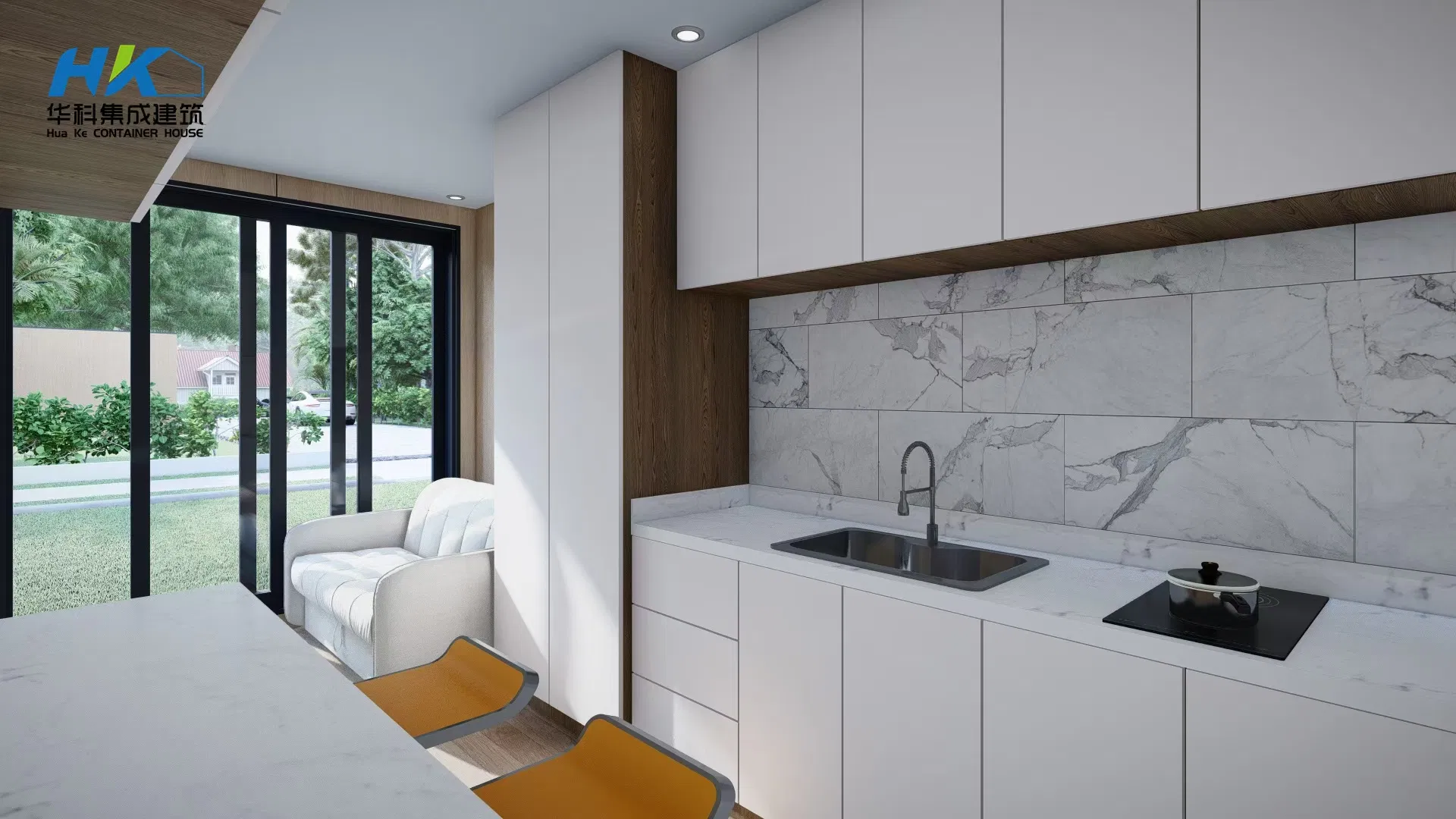 20FT Mini Small Micro-Modular Homes Mobile Steel Modular Prefab Prefabricated Tiny House Home