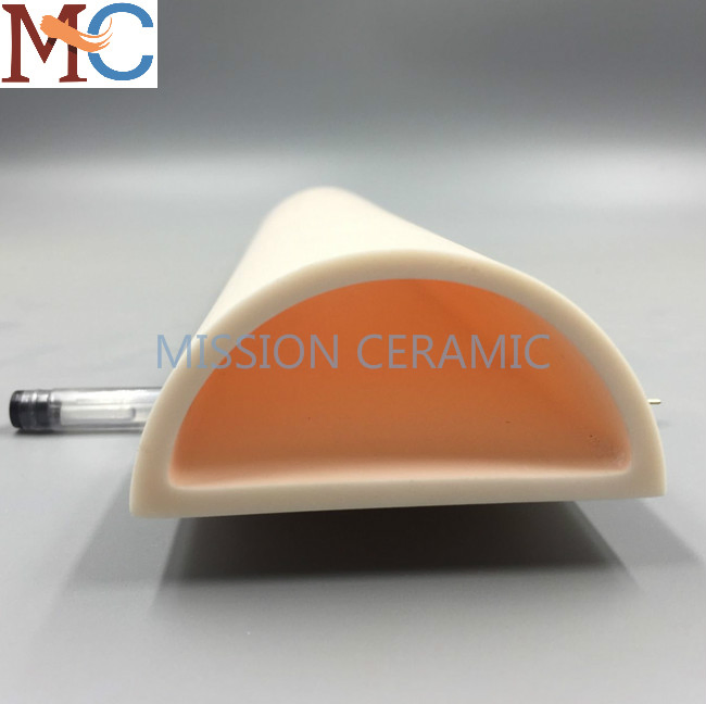 Полукруглая керамическая трубка из оксида алюминия 99.7%