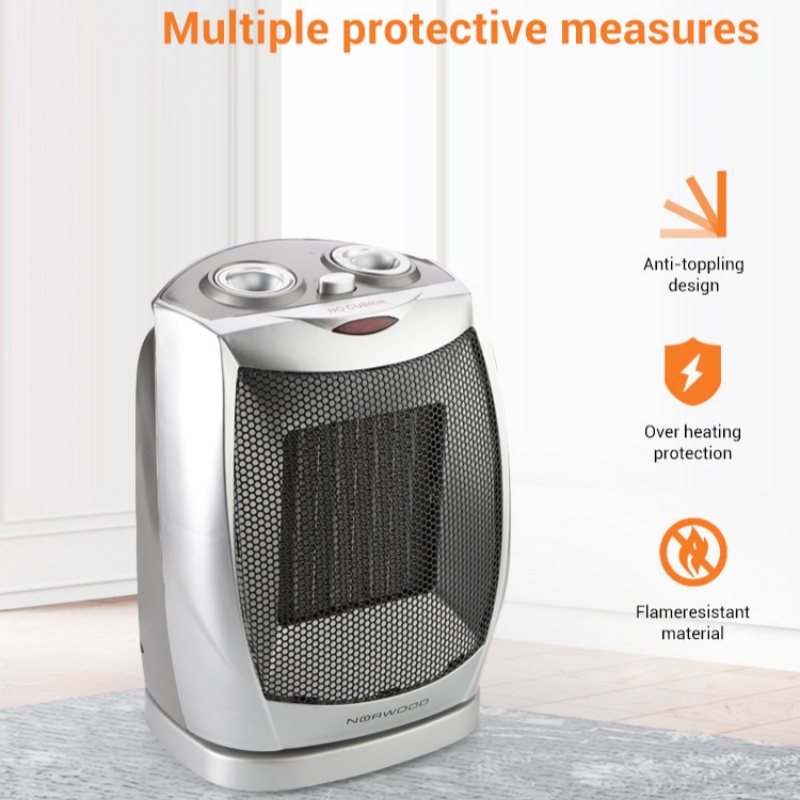 ABS Material Housing PTC Fan Heater with 750W/1500W 2 Heat Settings (PTC-150B)