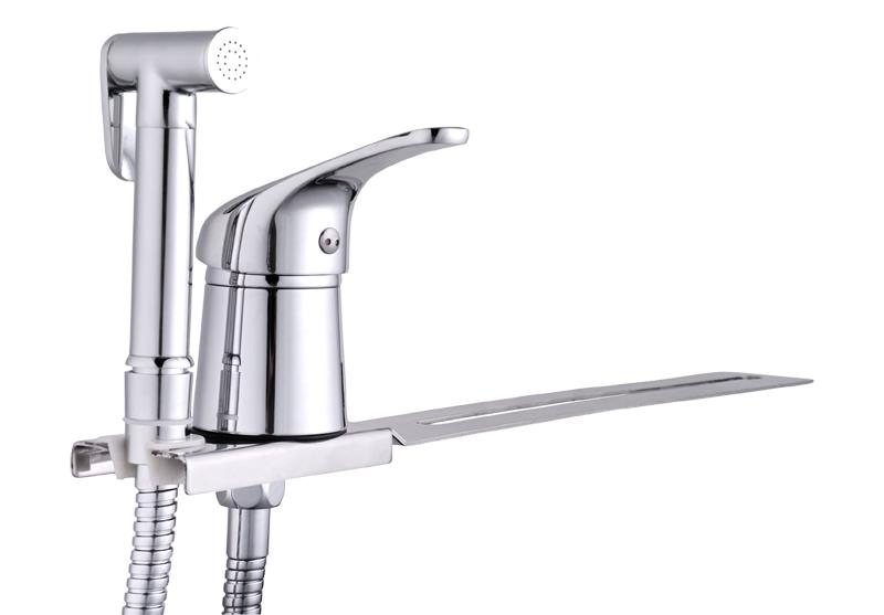 Смеситель для биде с душем, хром (H11-206N)