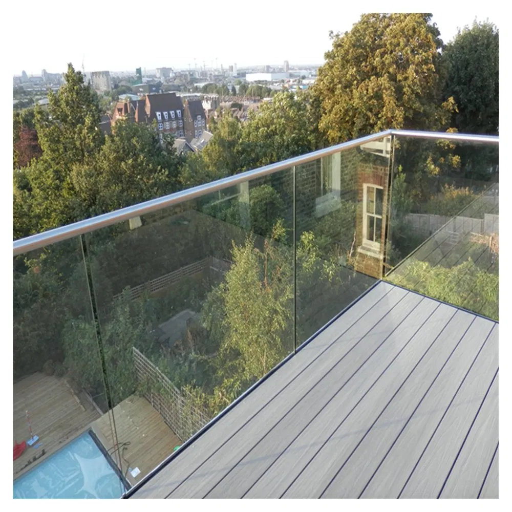 Prima Glass Railing Luxury Modern Design Style Stair U Channel Glass Railing