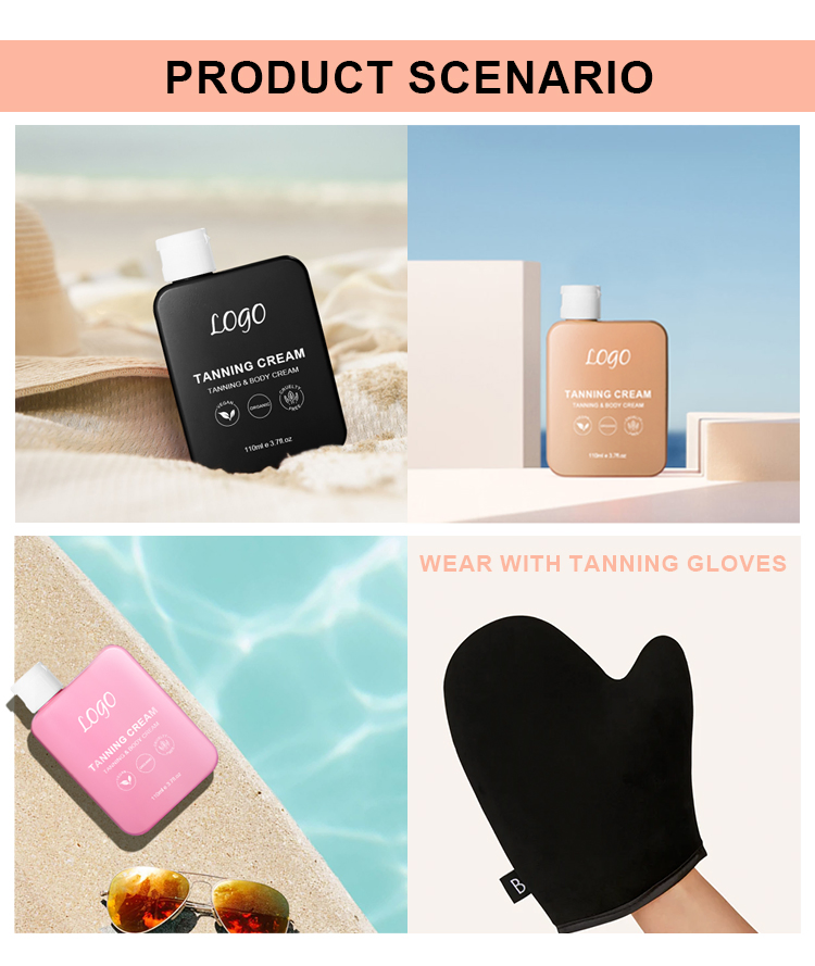OEM ODM Skin Tan Lotion Body and Face Bronze Skin Sunless Indoor Lotion Self Tanning Cream