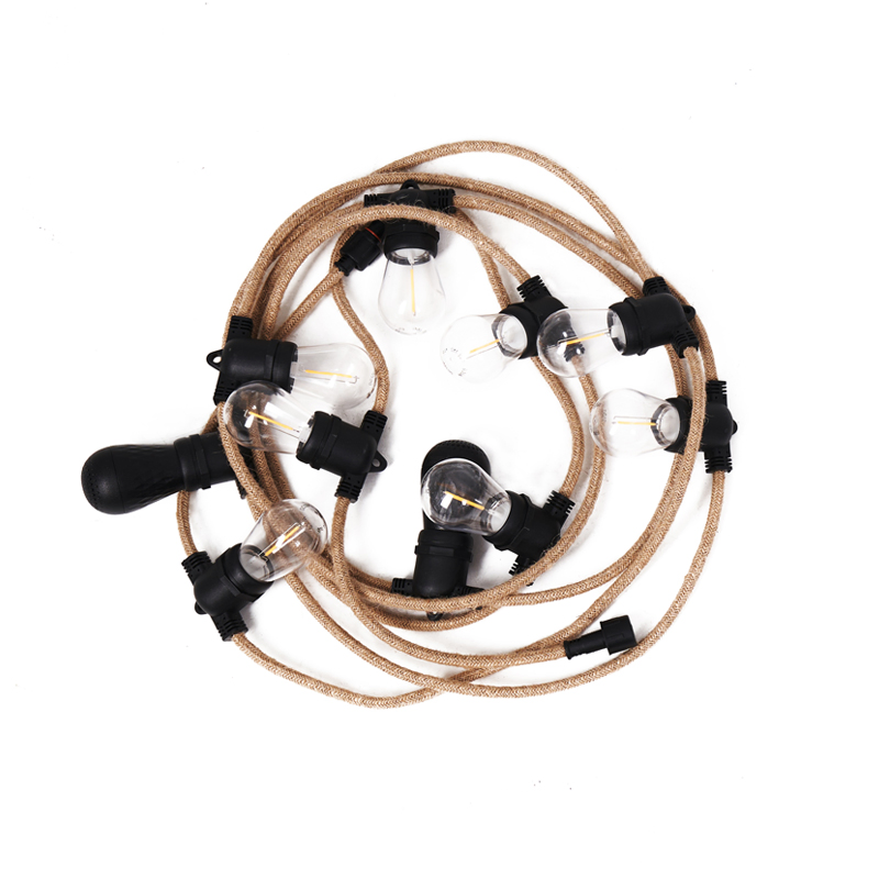 Гирлянда S14 с Bluetooth-колонкой, 5 м, уличная