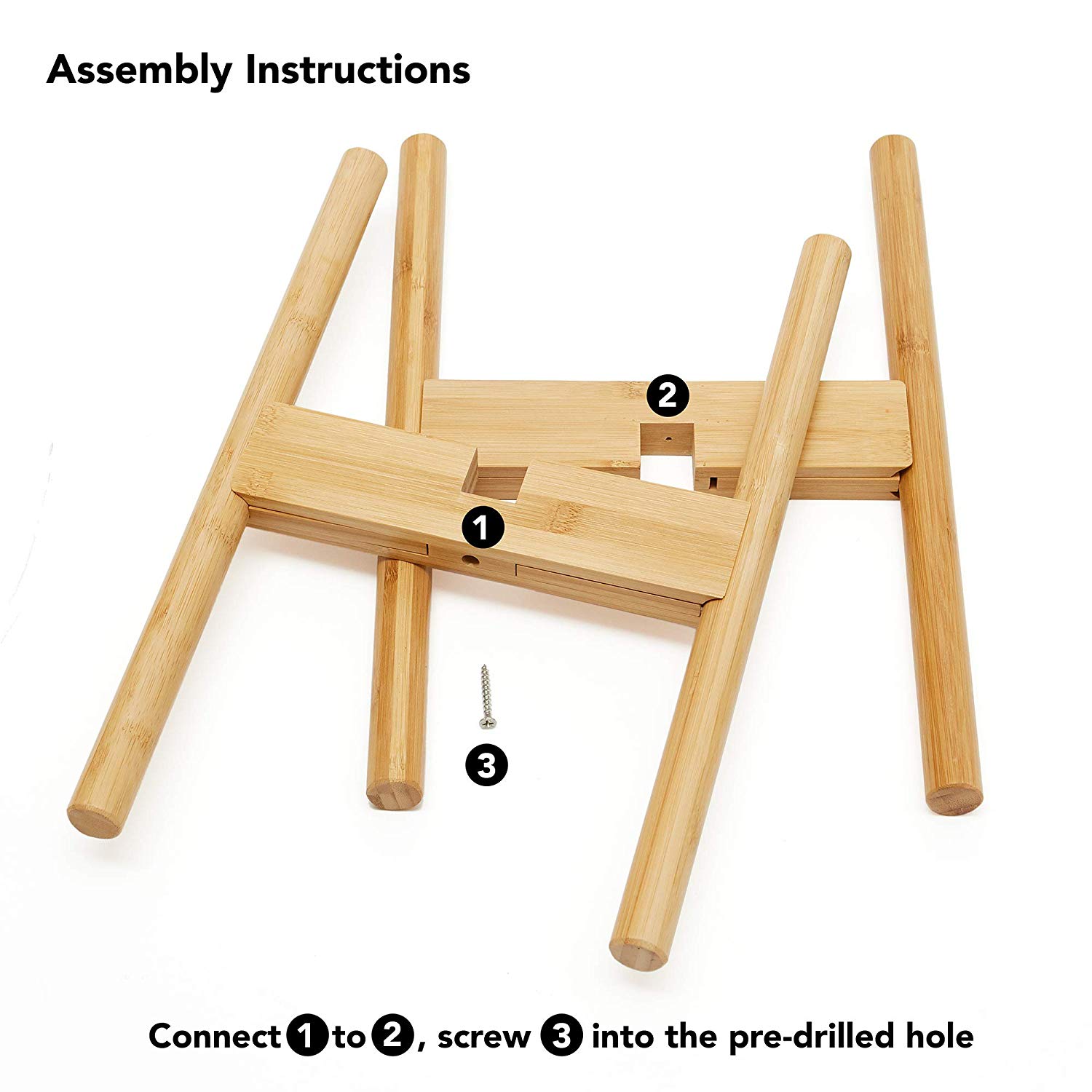 Подставка для растений бамбуковая настольная