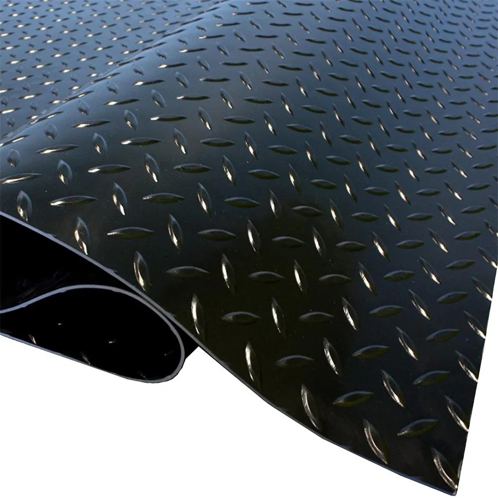 High Traffic Rubber Mat Roll Waterproof Non Slip PVC Linoleum Flooring Mat