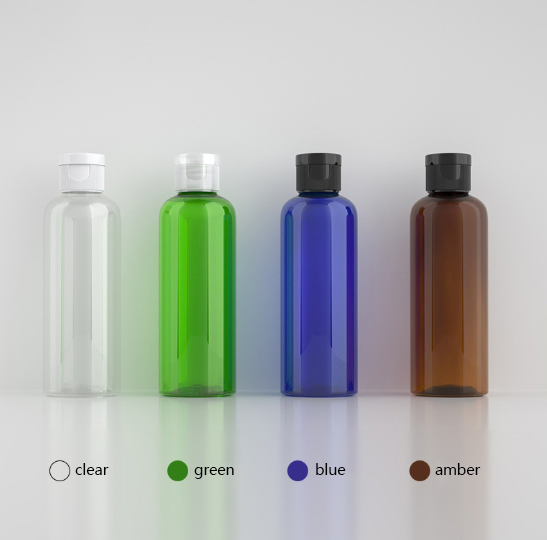 Metal Cap Ring Silver Rose Gold Screw Cap Transparent Pet Plastic Bottle