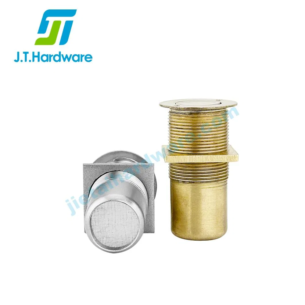 Door Accessories Dust Proof Strike Non-Locking Brass Dust Proof Socket with Plate for Flush Bolt