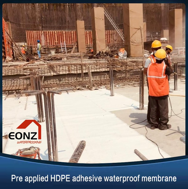 (Non Asphalt Waterproof Materials Pre-Applied) HDPE Self-Adhesive Membrane