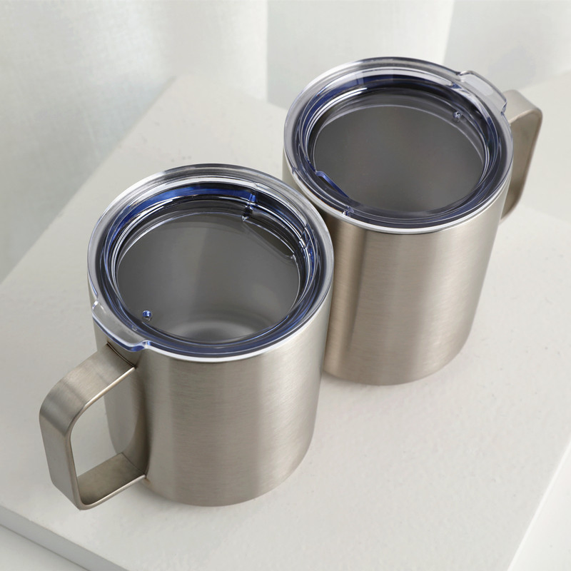 Customized Thermal Vacuum Stainless Steel Tumbler Cups Powder Coated 12oz Insulated Travel Coffee Mug