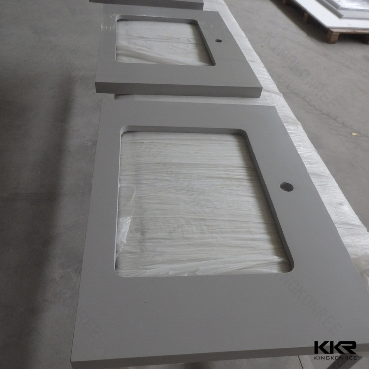 Kingkonree Carrara White Engineered Quartz Marble Kitchen Countertop